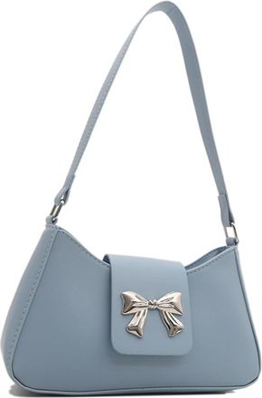 Generic Shoulder Bag PU Leather Hobo Handbag Y2k Tote Bag Purses Trendy Underarm Bag for Women Work Shopping Travel (Blue)