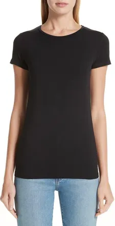 Majestic Filatures Majestic Knit Tee in Noir at Nordstrom, Size 2