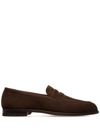 Bally Carl loafers - men - Calf Suede/Calf Leather/Calf Leather - 41 - Brown