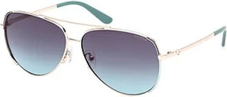 Guess Moderne Aviator Zonnebril - Dames - Zonnebrillen - Geel - ONE Size - Accessoires
