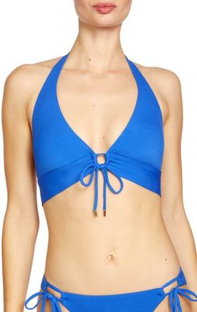 Robin Piccone Aubrey Halter Top in Blueberry at Nordstrom, Size Small