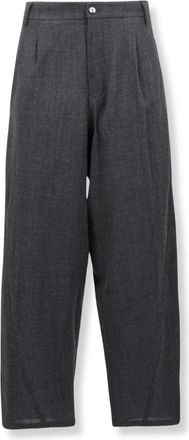 Darkpark Wide-Leg Japanese Wool Pants With Relaxed Silhouette