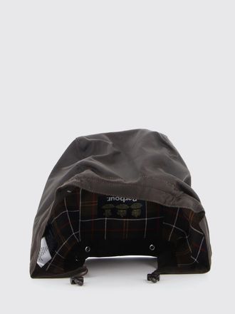 Barbour Waxed Cotton Fishermans Bucket Hat with Check Interior