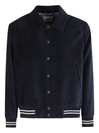 Circolo 1901 corduroy baseball jacket - Blue