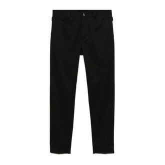 Dolce & Gabbana Broeken, Heren, Zwart, S, Logo Detail Tailored Broeken