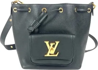 Louis Vuitton Vintage, unisex, Zwart, ONE Size, Leer, Pre-owned Vintage Bucket Bag