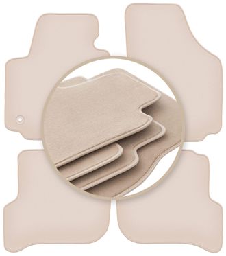 OEM Alfombrillas Beige Premium Para: Seat Altea Xl Monovolumen 08.2008-2015