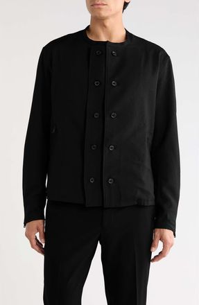 Yohji Yamamoto Uniform Adaptive Twill Top in Black at Nordstrom, Size Xx-Large