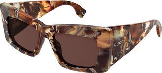 Gucci GG2268S 001 Womens Sunglasses Tortoiseshell Size 53 - Free RX Lenses - Free RX Lenses