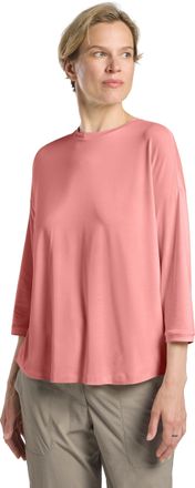 Jack Wolfskin 3/4-Arm-Shirt JACK WOLFSKIN TRAVEL 3 4 T W, Damen, Gr. M (38/40), rot (mineralrot, heather), Obermaterial: 95% Polyester, 5% sonstige Fasern, Shirts 3