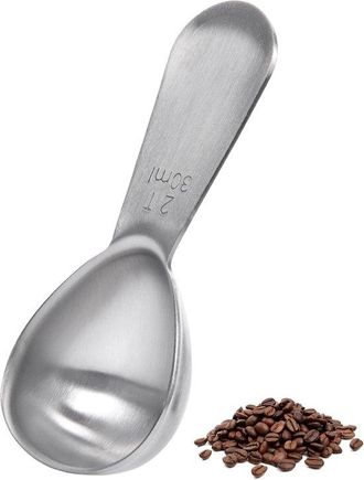 OEM Cuchara Medidora De Metal Para Caf&eacute;, Acero Inoxidable 18/8, Cuchara Medidora Peque&ntilde;a Para Alimentos, T&eacute;, Espresso (2 Cucharadas / 30 Ml)