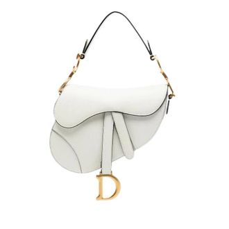Dior Pre-owned Saddle Schoudertas - Dames - Pre-owned - Wit - Maat: ONE Size Leer