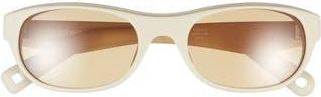 Jacquemus Sole Rectangular Sunglasses in Matt Putty/Amber at Nordstrom Rack
