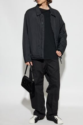 Yohji Yamamoto Wool Long Sleeve T-shirt, Mens, Black