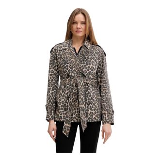 DKNY Dkny, Jassen, Dames, Veelkleurig, S, Polyester, Korte Trenchcoat
