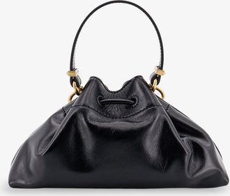 Jimmy Choo London Womens Shoulder Bag Cinch Small Leather Black