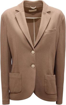 Circolo 1901 Giacca Slim Fit Bocciotto - Dames - Blazers - Bruin - XL - Leer - Jassen