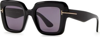Tom Ford Esme Oversized Square-frame Sunglasses - Black - One Size
