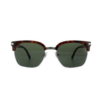 Persol Round Havana Green PO3199S Sunglasses in Brown