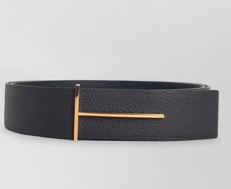Tom Ford reversible leather belt adjustable length textured