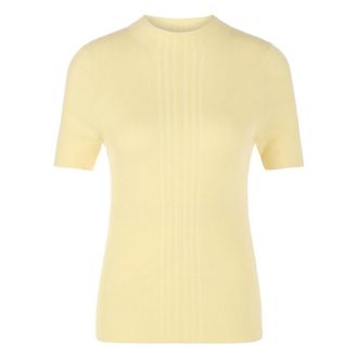 Marc Cain AS 41.14 M80 Ronde hals knit - Dames - Ronde hals truien - Geel - L - Truien & Vesten