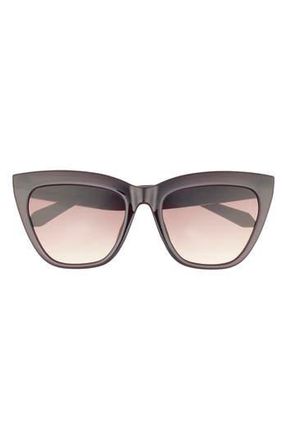 Quay For Keeps 58mm Cat Eye Sunglasses in Brown/Brown at Nordstrom Rack