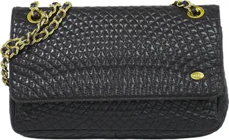 Bally Vintage Chain Quilted Leather Leather Shoulder Bag Bag (Pre-Owned)