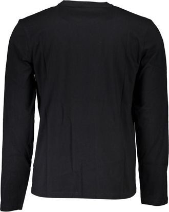 Napapijri Logo-Embroidered Cotton T-Shirt - Black