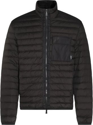 Add Zwarte Dons Biker Jas - Heren - Winterjassen - Zwart - XL - Jassen
