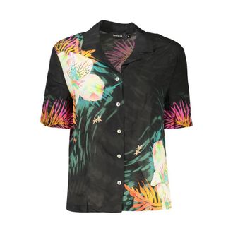 Desigual Zwarte Viscose Dames Shirt
