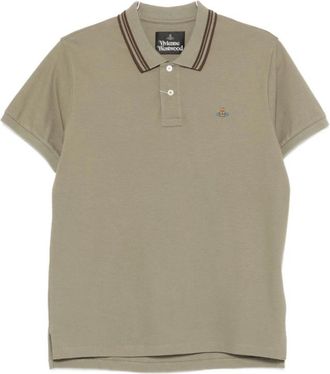 Vivienne Westwood Klassieke Polo - Heren - Polos - Groen - 3XL - Katoen - Tops