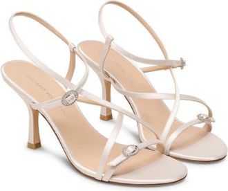 Stuart Weitzman Kensington Strappy Sandal 85 in Cream at Nordstrom, Size 8.5