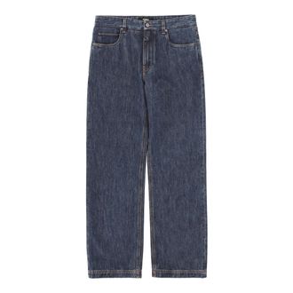 Fendi Loose-fit Jeans, male, Blue, Size: W34 Long Jeans