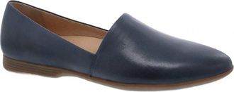 Dansko Womens Larisa Slip On Flat Shoes In Navy