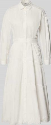 Pepe Jeans London Midi-Freizeitkleid aus reiner Baumwolle Modell CELESTE in Weiss, Gr&ouml;&szlig;e XL