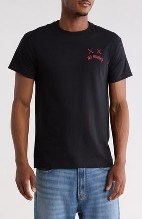 Riot Society No Bueno Embroidered Cotton T-Shirt in Black at Nordstrom Rack, Size Xx-Large