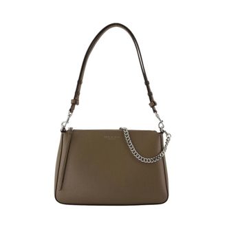Tory Burch Perry Schoudertas - Dames - Tassen - Grijs - Maat: ONE Size Leer