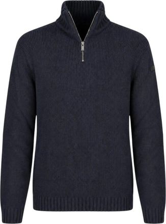 Roberto Ricci Design Maglia Cinematt Half Zip - - Knitwear - Uomo - Blu - 2XL
