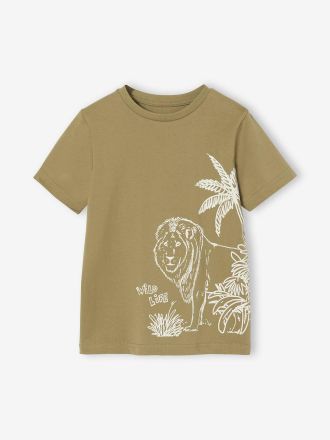 Vertbaudet T-shirt gar&ccedil;on imprim&eacute; olive
