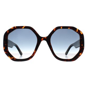 Marc Jacobs Round Womens Dark Havana Blue Gradient 659/S - Brown - One Size