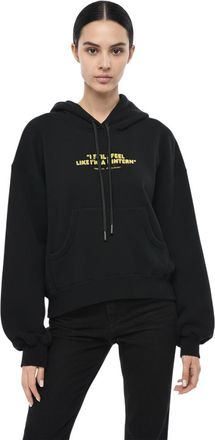 Off-white Black Graphic Hood Sweatshirt