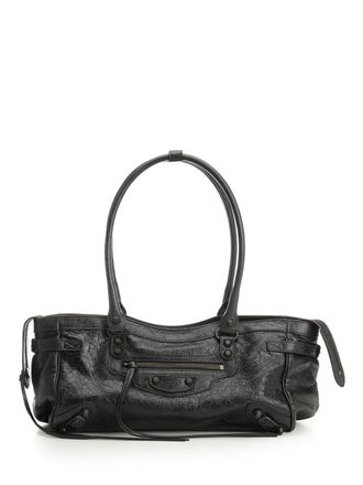 Balenciaga Le City East-West Bag Shoulder Bags Nero-Donna