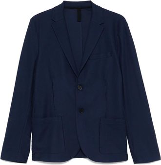 Harris Wharf London Blazer con lavorazione a nido dape - Blu