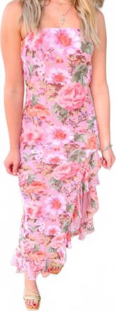 Dress Forum Garden Party Maxi Dress In Vibrant Pink