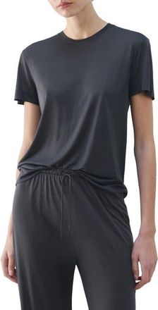 Mango Modal Pajama T-Shirt in Charcoal at Nordstrom, Size Medium