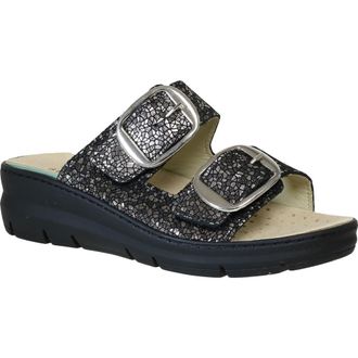 David Tate Mosaic Wedge Sandal in Black at Nordstrom, Size 11Us