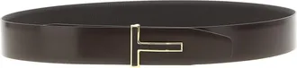 Tom Ford Mens Brown Calfskin Belt