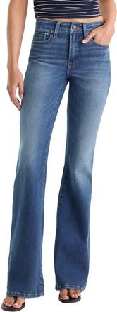 Good American Soft-Tech Good Legs Flare Jeans in Indigo1233 at Nordstrom, Size 14