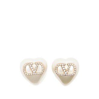Valentino Garavani VLogo Signature Oorbellen - Dames - Oorbellen - Geel - ONE Size - Accessoires