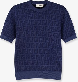 Fendi Maglia FF in lana e seta - FENDI - gender_Woman